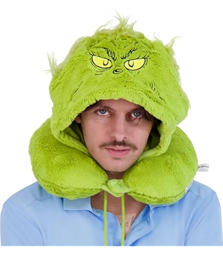 Amazon.com: Dr. Seuss The Grinch Neck Pillow, Plush Travel